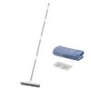 Pet Hair Removal Broom, 58.46 in Adjustable Long Handle, Rubber Broom with Built in Squeegee Reusable Dog Cat Hair Remover