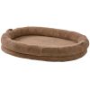 Human Dog Bed, 72" x48"x10" Human Dog Bed for Adult, Human Size Dog Bed with Washable Faux Rabbit Fur Cover, Egg Orthopedic Foam, Storage Pocket
