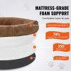Human Dog Bed, 72" x48"x10" Human Dog Bed for Adult, Human Size Dog Bed with Washable Faux Rabbit Fur Cover, Egg Orthopedic Foam, Storage Pocket