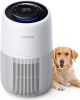 Pet Air Purifier up to 1500 Ft², Enhanced Activated Carbon & 360° Grille Air Intake for Hair Odor Dander Allergies, 5-Stage H13 True HEPA, Pet Pre-Fil