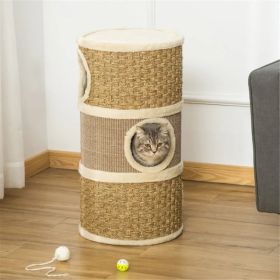 Wooden Cat House/Cat Trees /Cat Climbing Tower ( Amazon Shipping)(Prohibited by WalMart) (Option: default title)