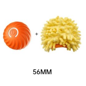Pet Dog Rubber Ball Toys For Dogs Resistance To Bite Dog Chew Toys Puppy Pets Dogs Training Products (Option: Orange sea urchin sleeve 56cm)