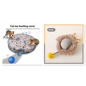 Cat Toy Self-Hi Funny Cat Rolling Ball Pets Relief Toy Pet Products (Option: Plush Cat Ball Gray Set)