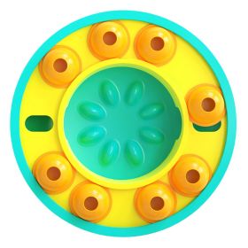 1Pc Dog Puzzle Food Feeder Slow Feeding Bowl Interactive Toy Dog Treat Dispensing Toy For IQ Training Mental Enrichment For Small Medium Large Dog Cat (Option: BLUE)
