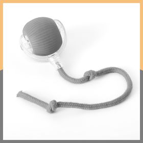 Cat Toy Self-Hi Funny Cat Rolling Ball Pets Relief Toy Pet Products (Option: With rope Gray)